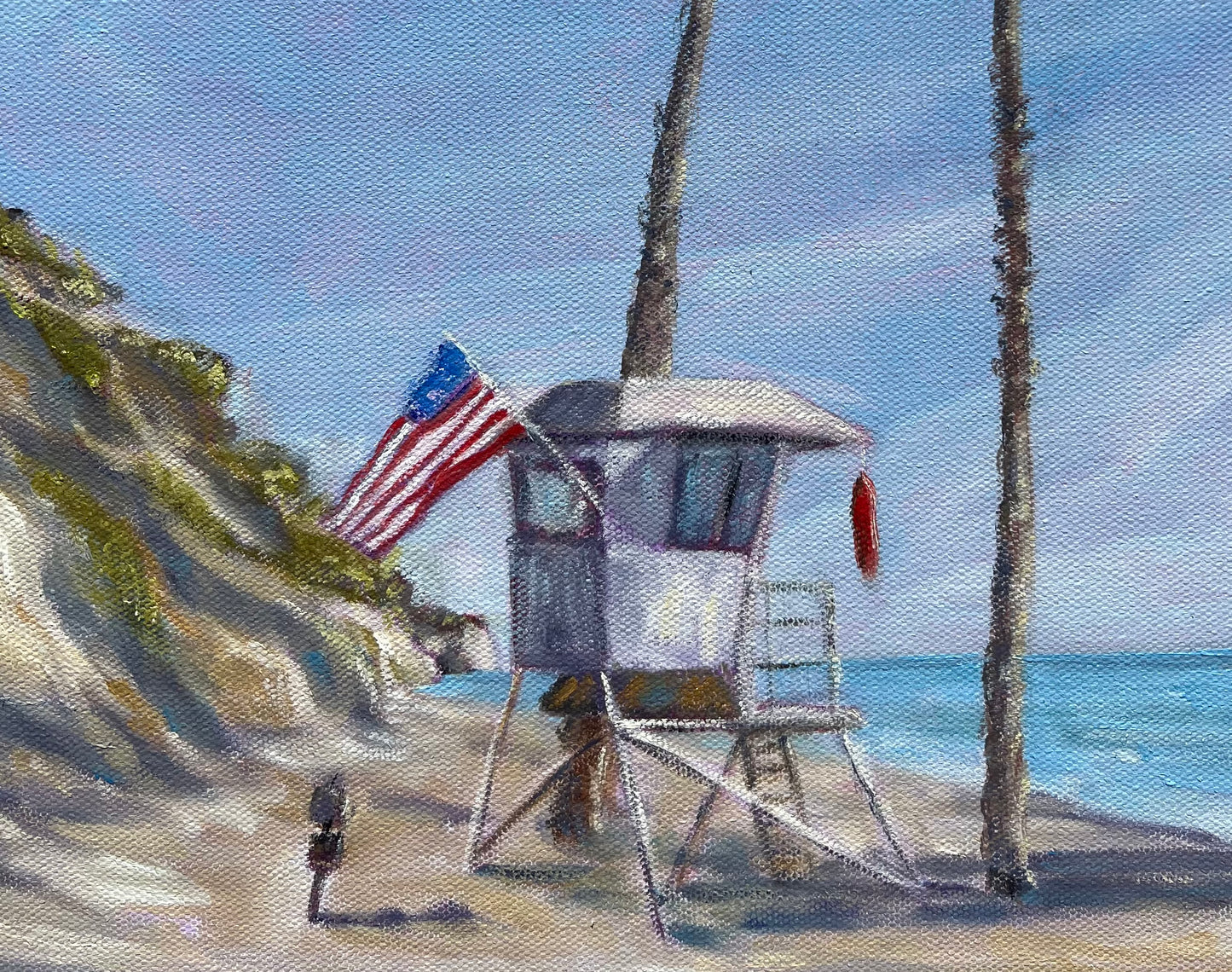 Hendry's Beach, Santa Barbara -Original Painting by Kirsten Hagen