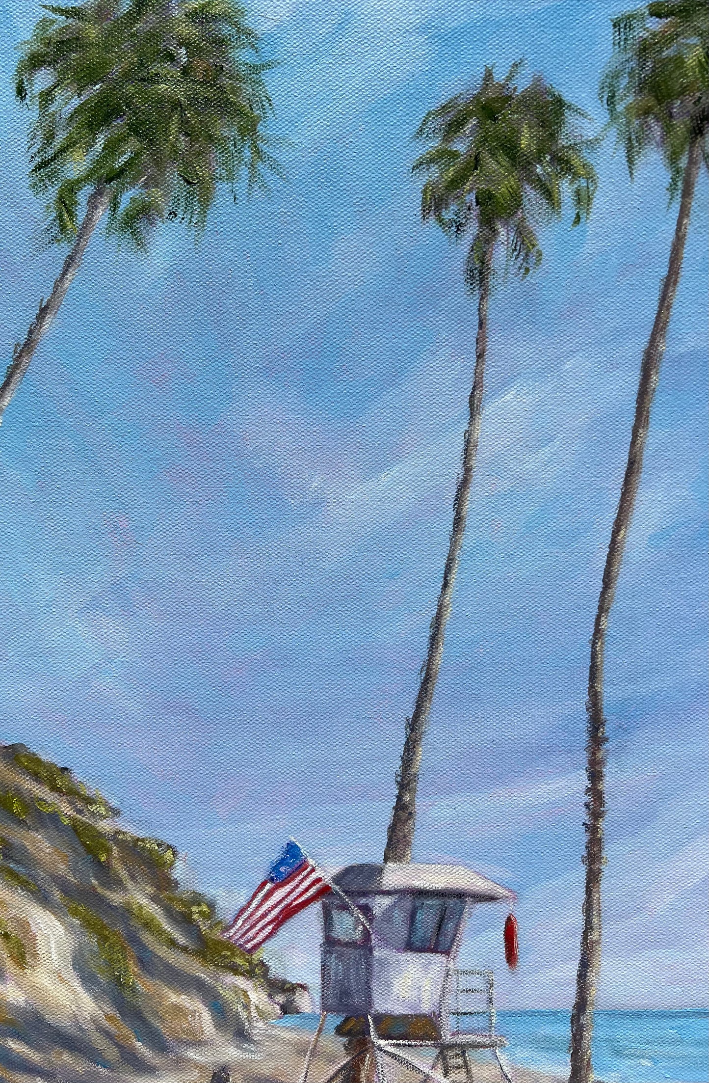Hendry's Beach, Santa Barbara -Original Painting by Kirsten Hagen