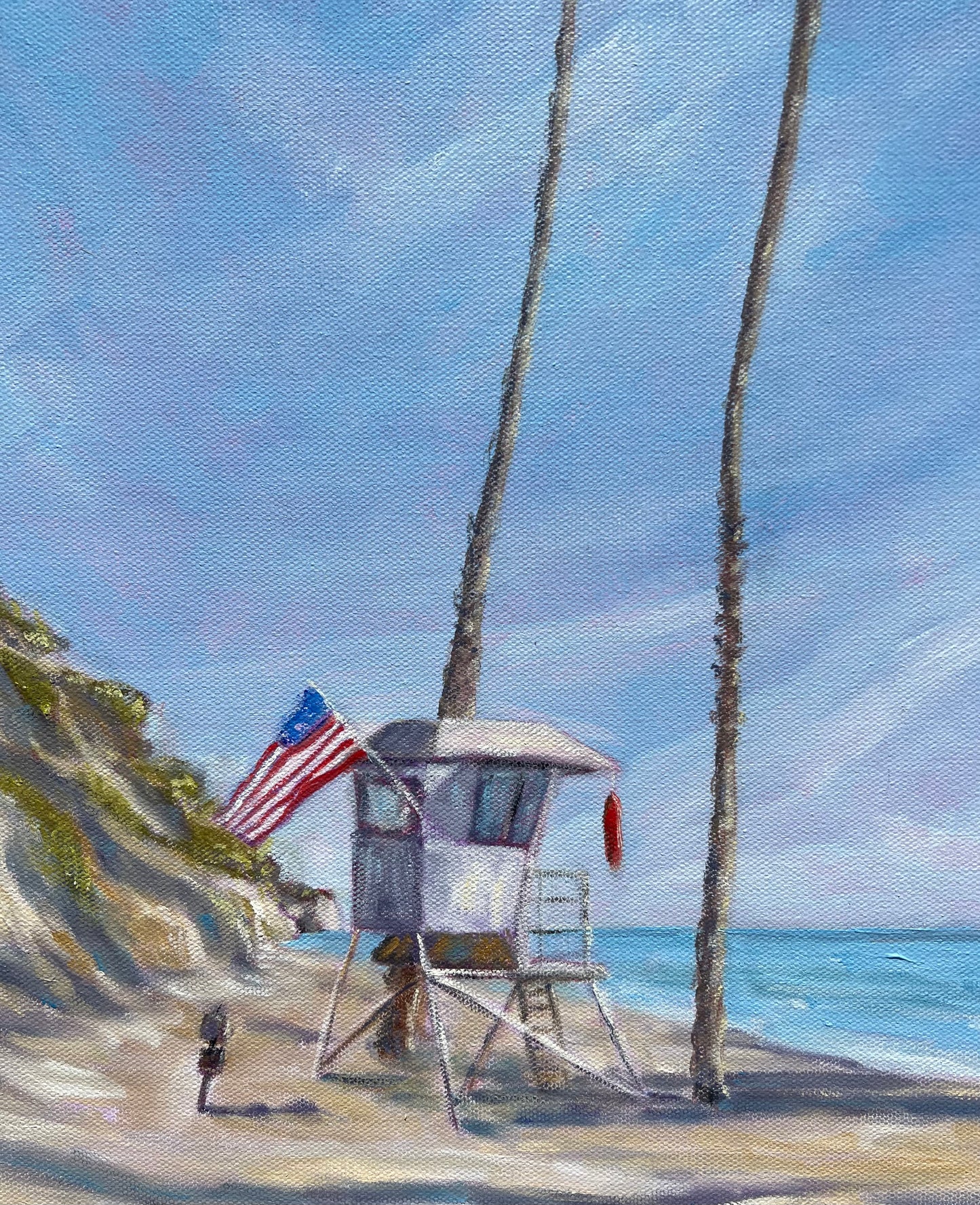 Hendry's Beach, Santa Barbara -Original Painting by Kirsten Hagen