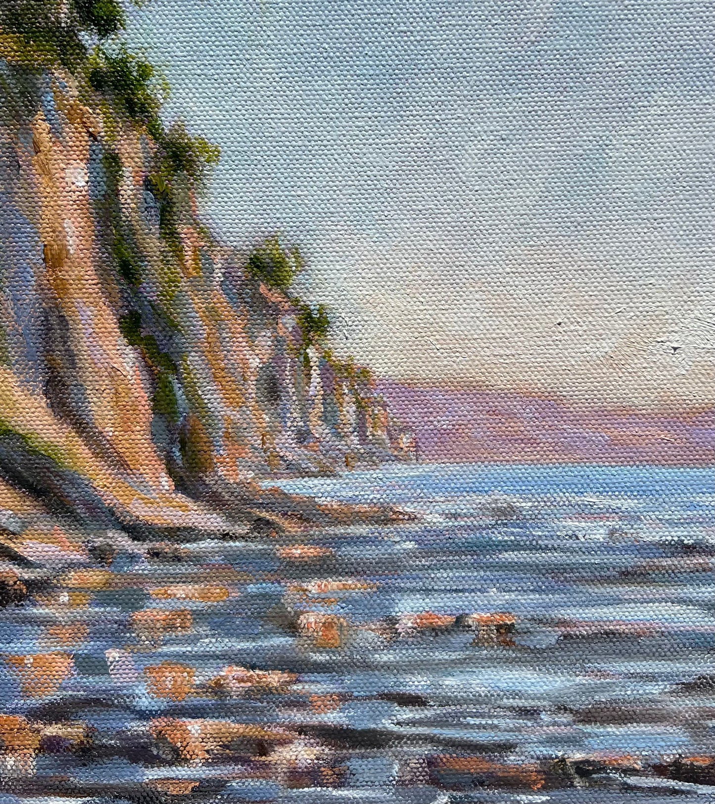 Shoreline Beach, Santa Barbara-Original Painting by Kirsten Hagen