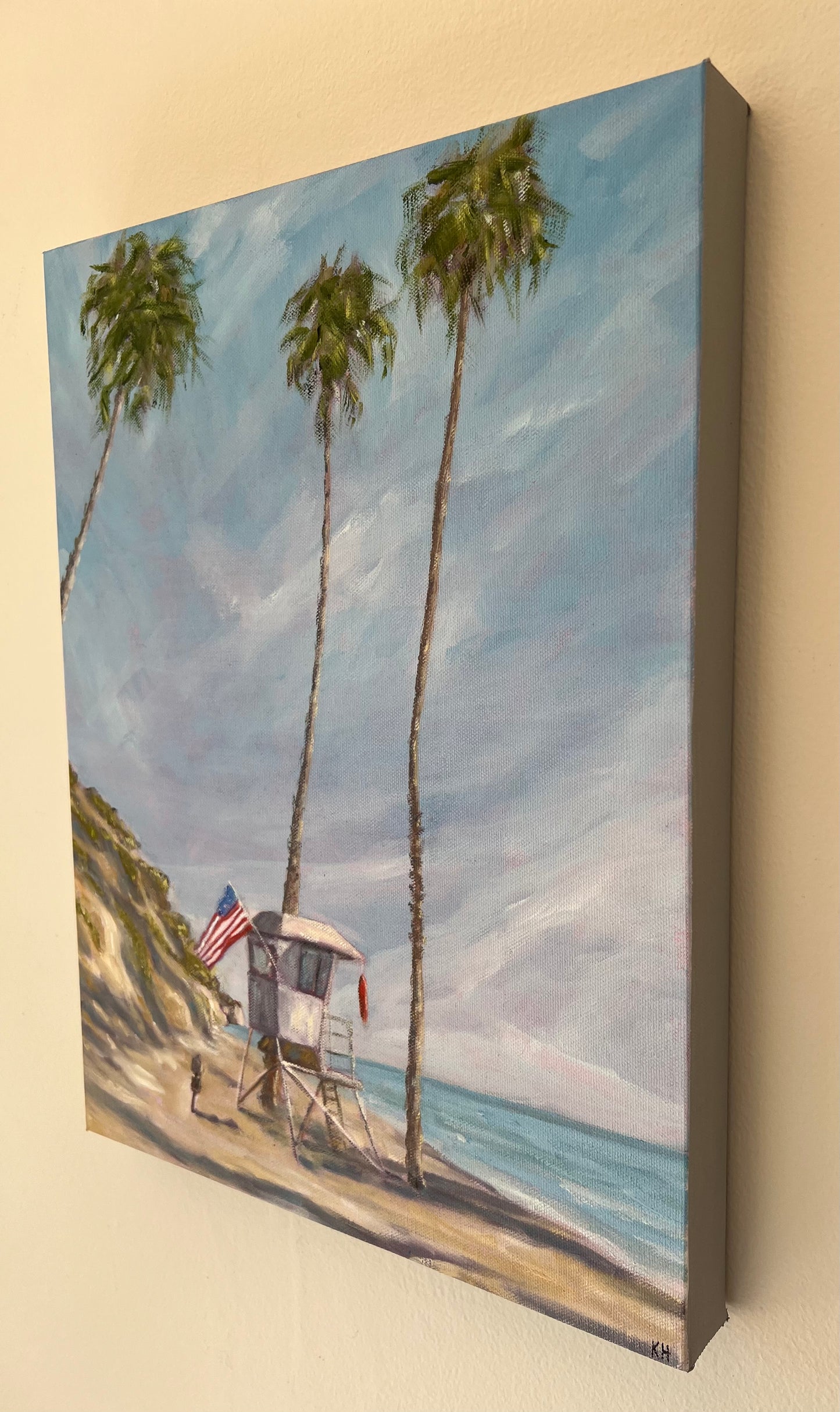 Hendry's Beach, Santa Barbara -Original Painting by Kirsten Hagen