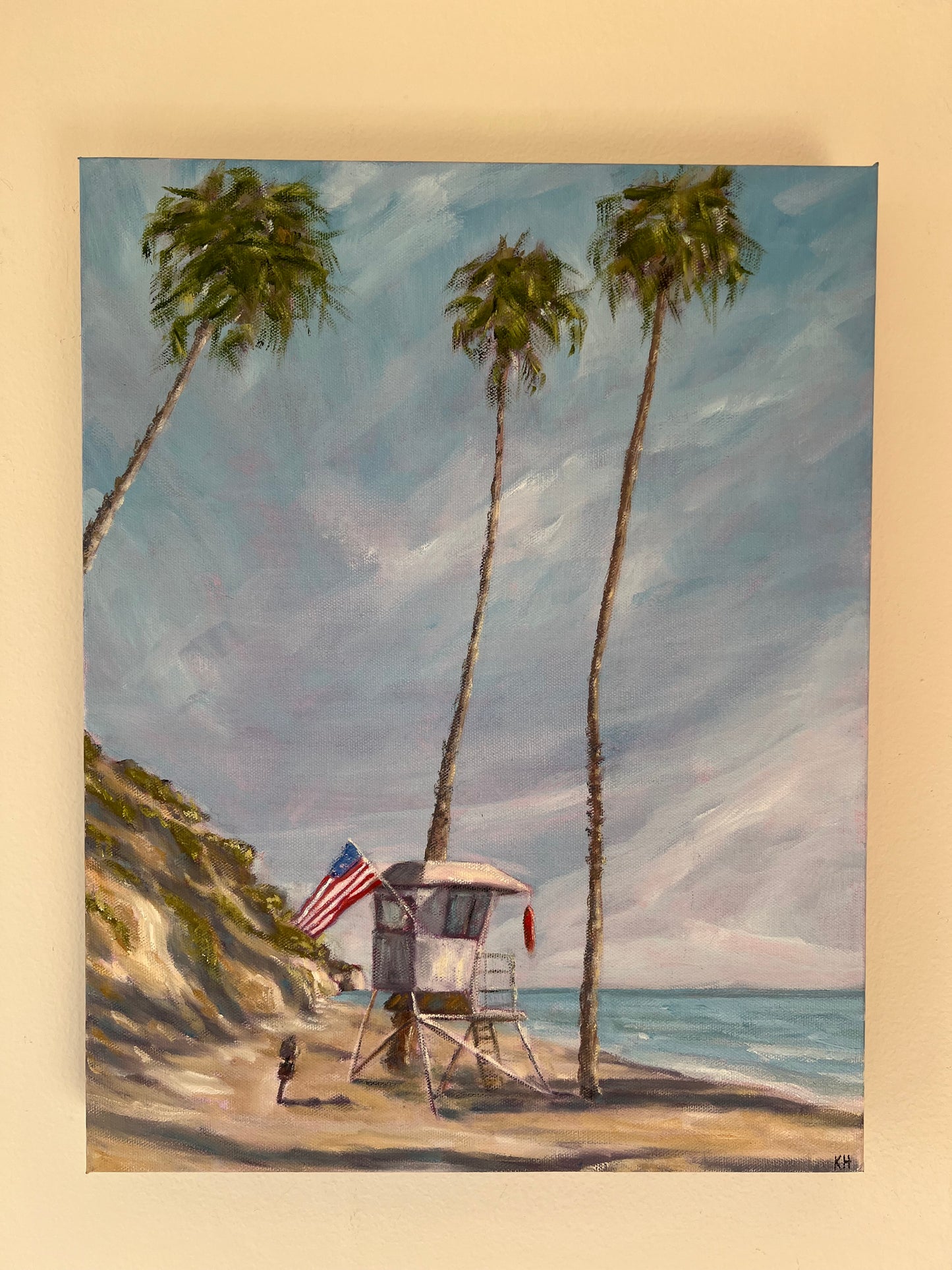 Hendry's Beach, Santa Barbara -Original Painting by Kirsten Hagen