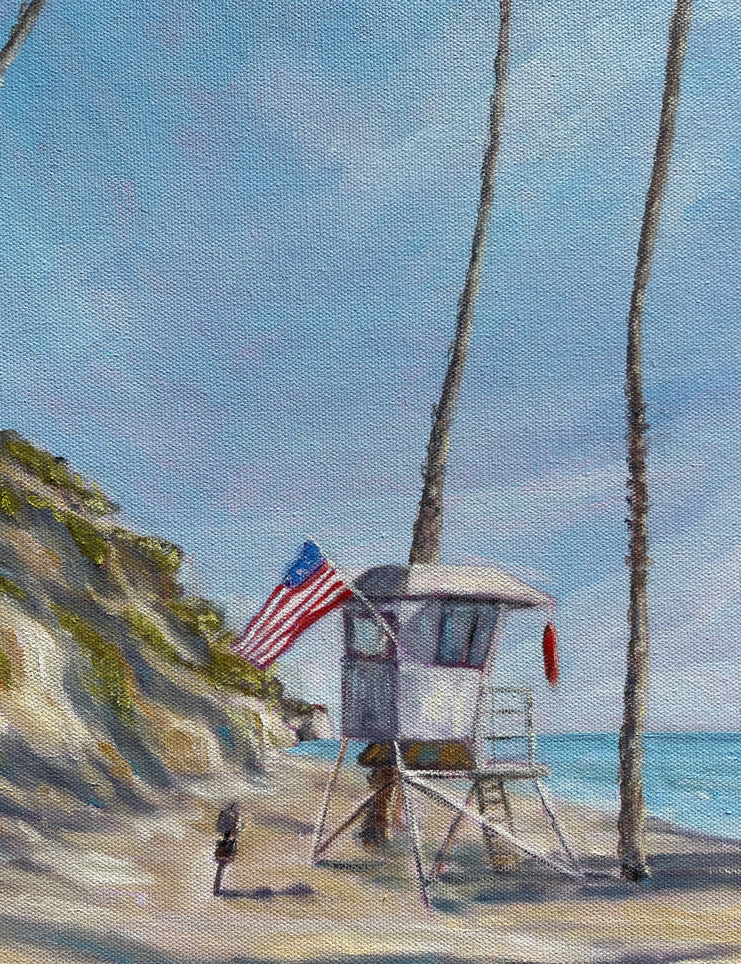 Hendry's Beach, Santa Barbara -Original Painting by Kirsten Hagen
