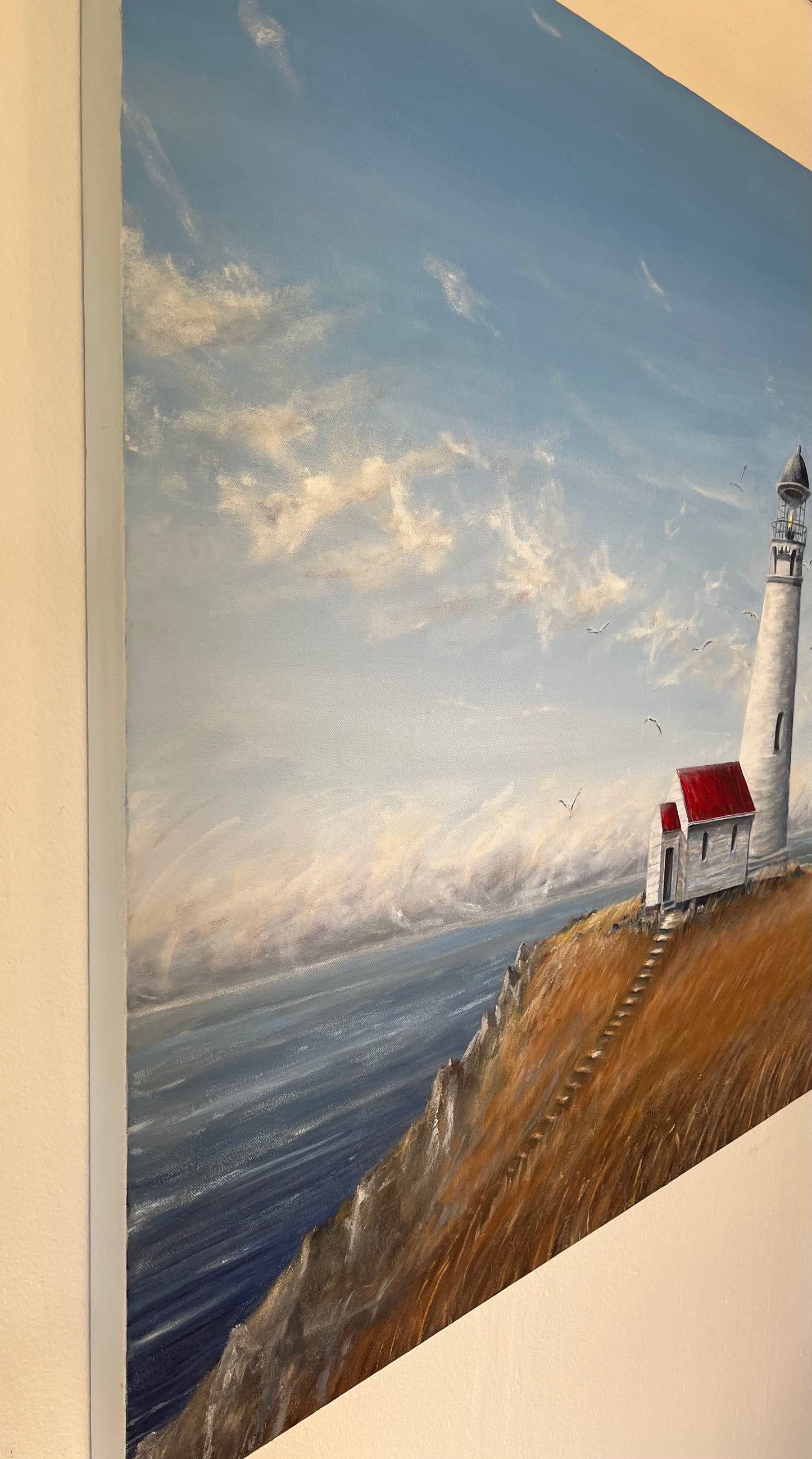 Lighthouse -Original Painting by Kirsten Hagen