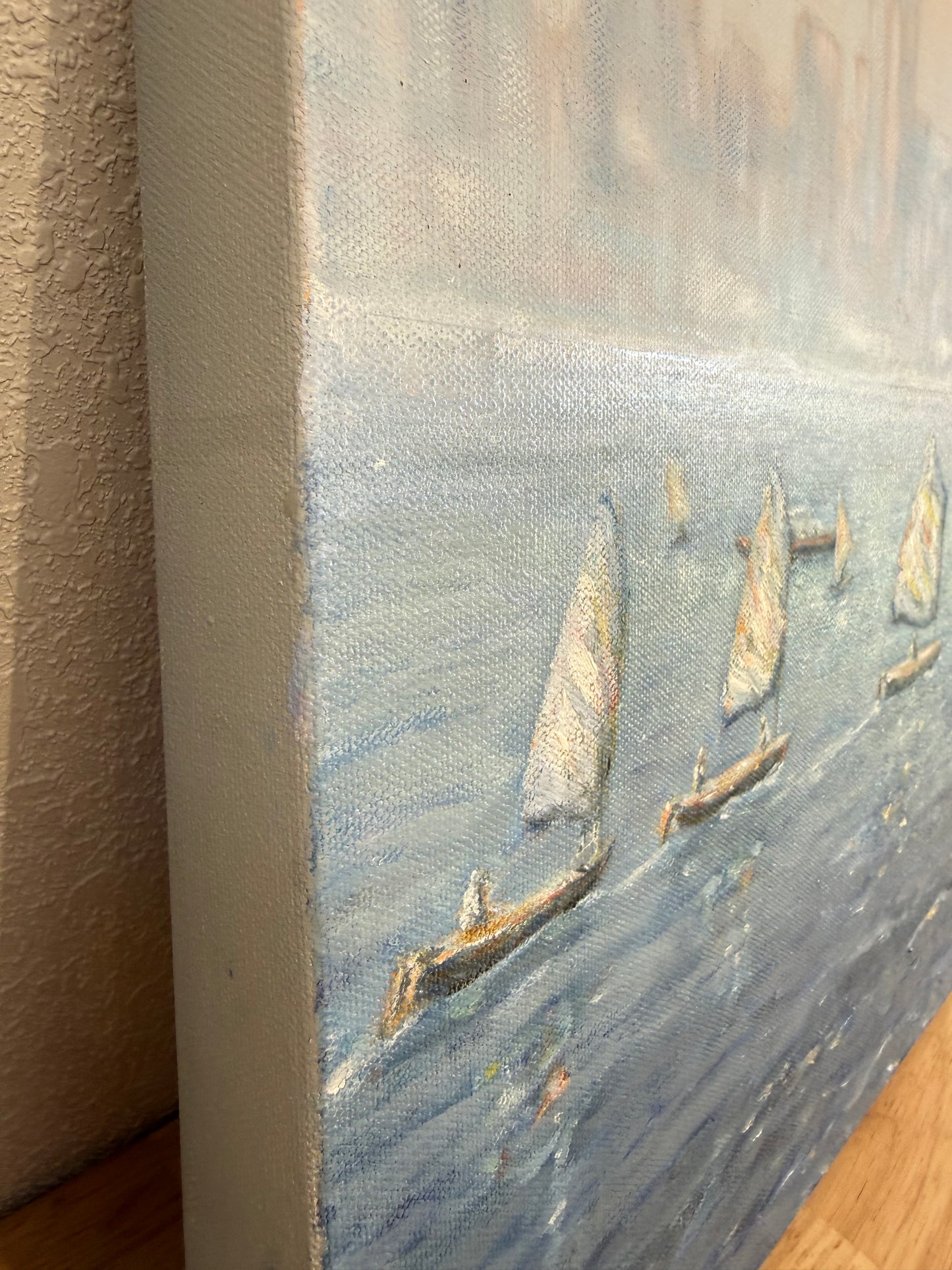 Sailing on the San Francisco Bay -Original Painting by Kirsten Hagen